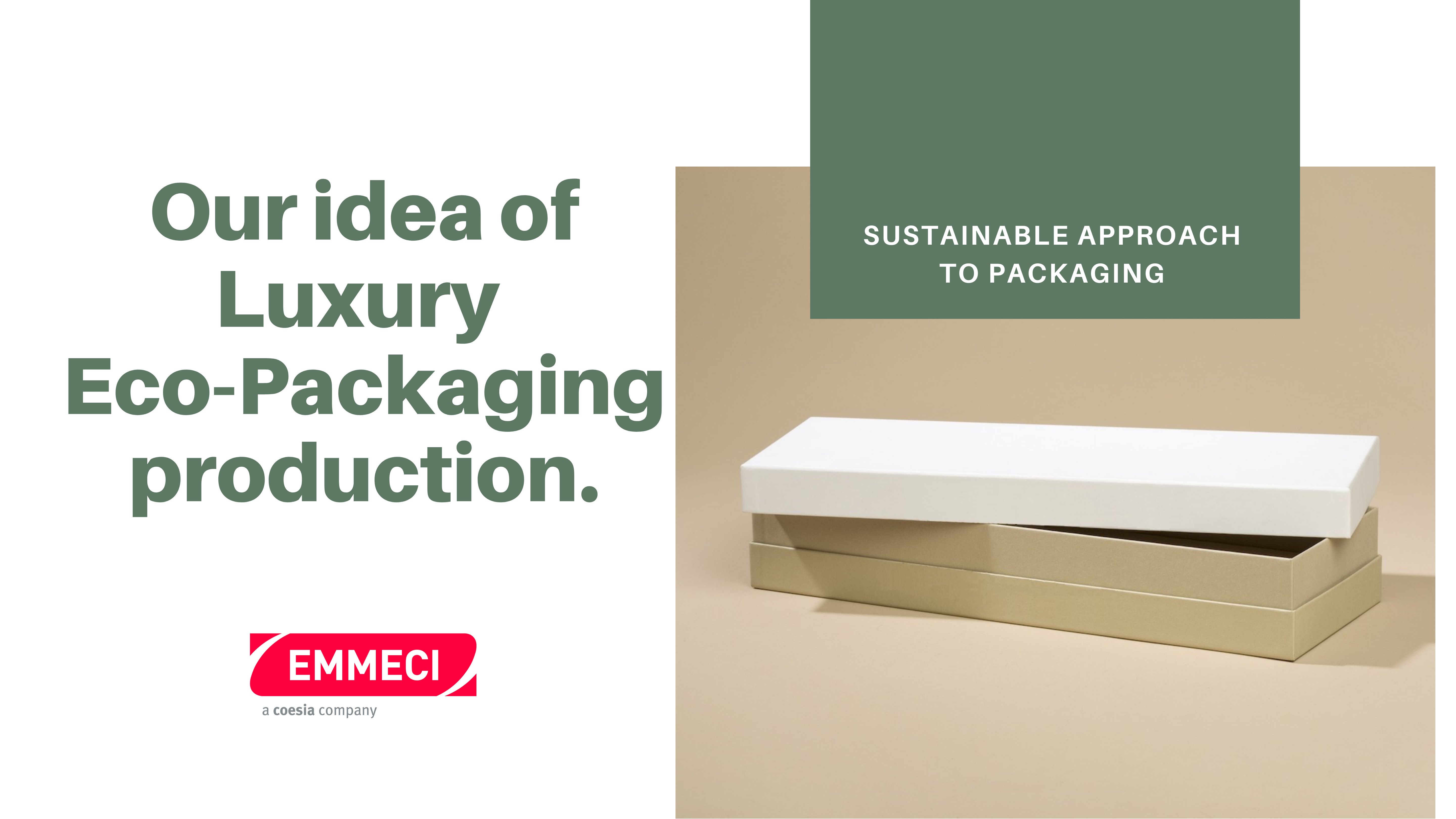 Lusso e Sostenibilità nel Packaging: possibile con Emmeci green packaging